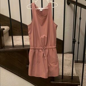 Elegant Pink Sleeveless Dress